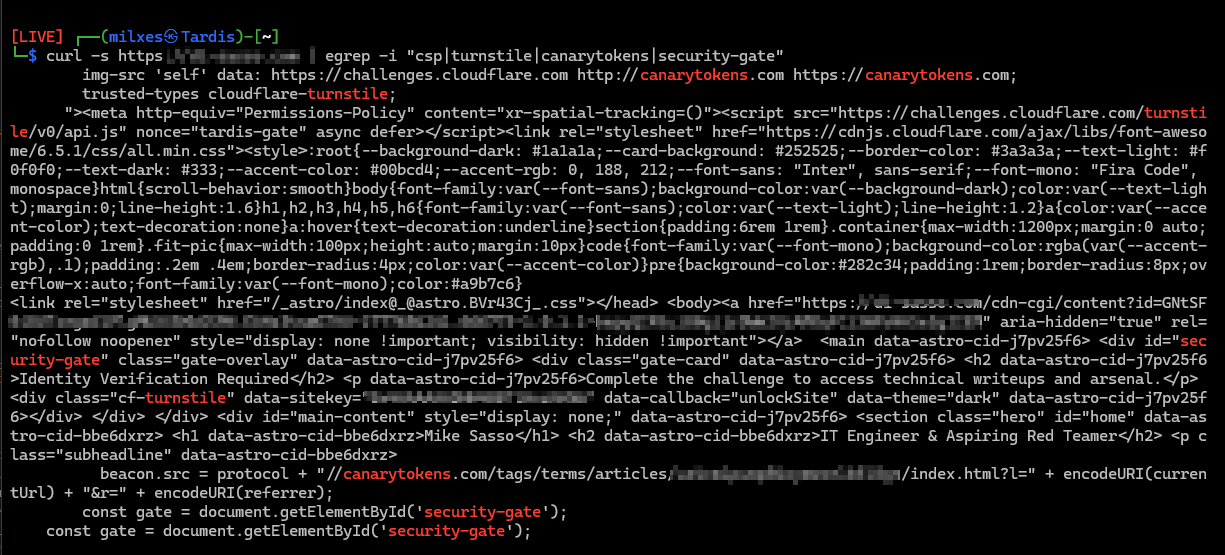 CLI verification of the Content-Security-Policy.